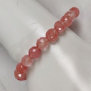 Strawberry Quartz Stretch Bracelet
